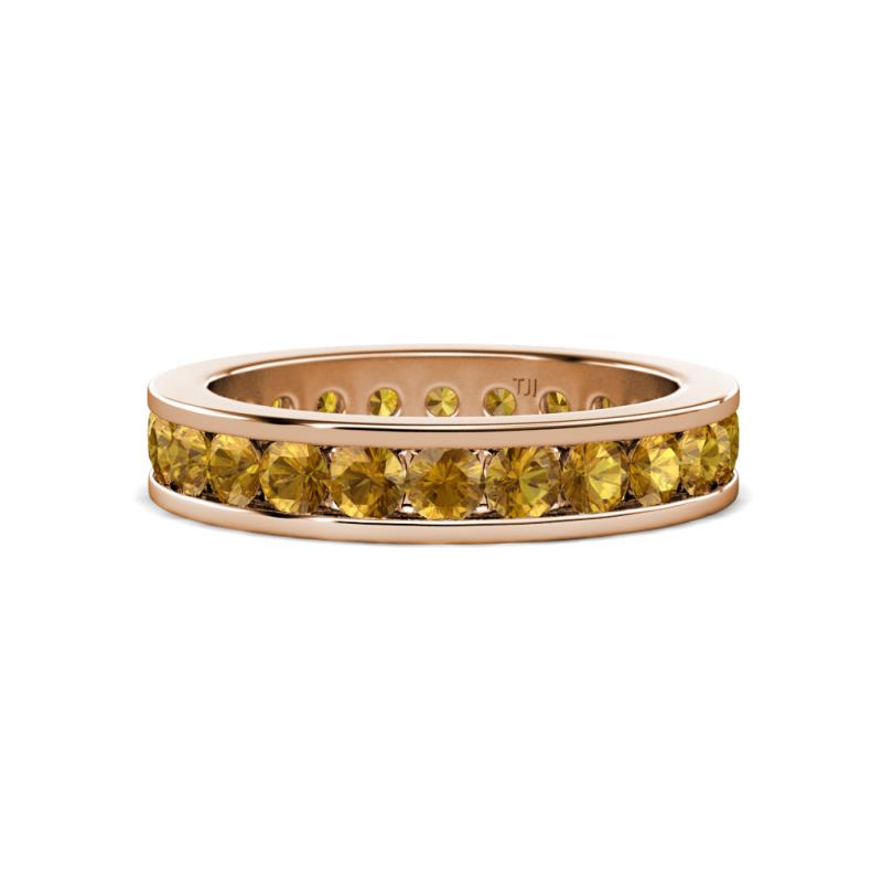 Celina 3.00 mm Round Citrine Eternity Band 
