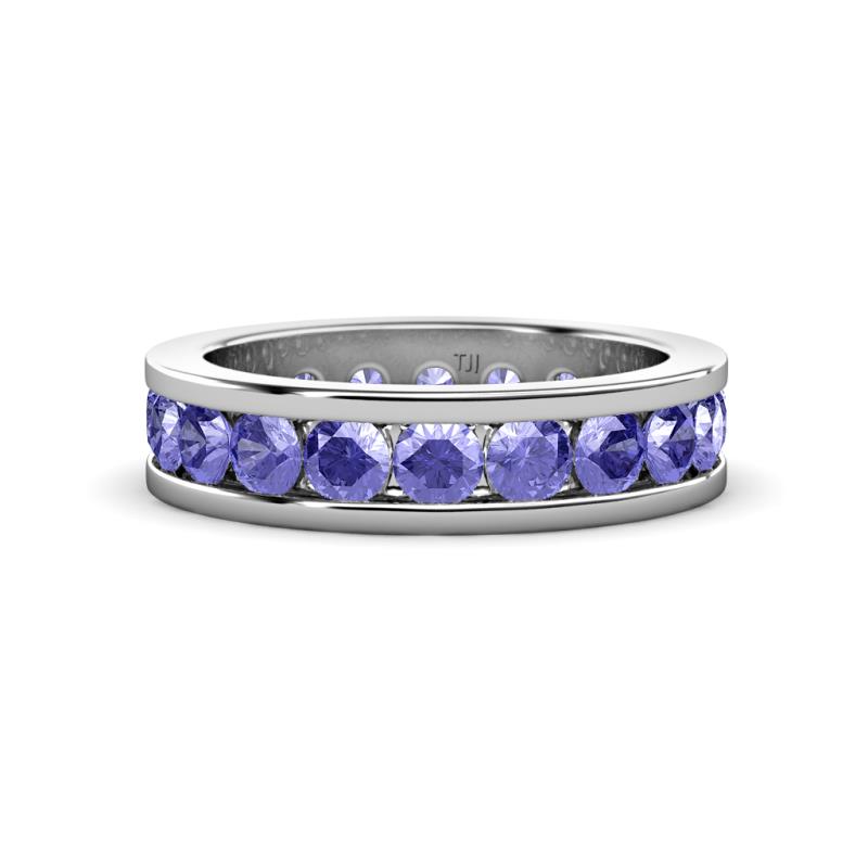 Celina 3.40 mm Round Tanzanite Eternity Band 