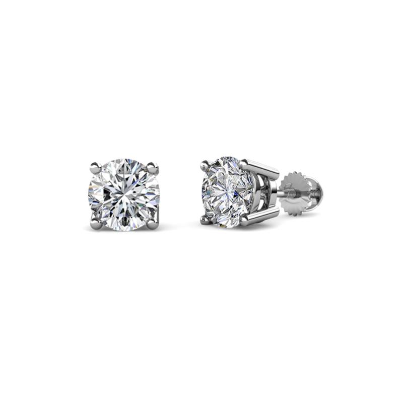 Alina Lab Grown Diamond (5.00 mm) Solitaire Stud Earrings 