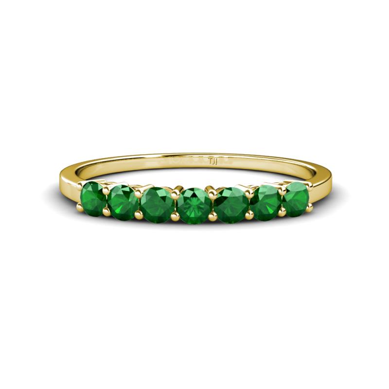 Vivian 3.00 mm Emerald Wedding Band 