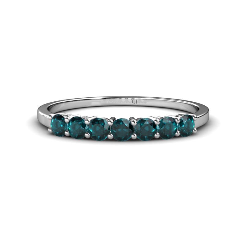 Vivian 3.00 mm London Blue Topaz Wedding Band 
