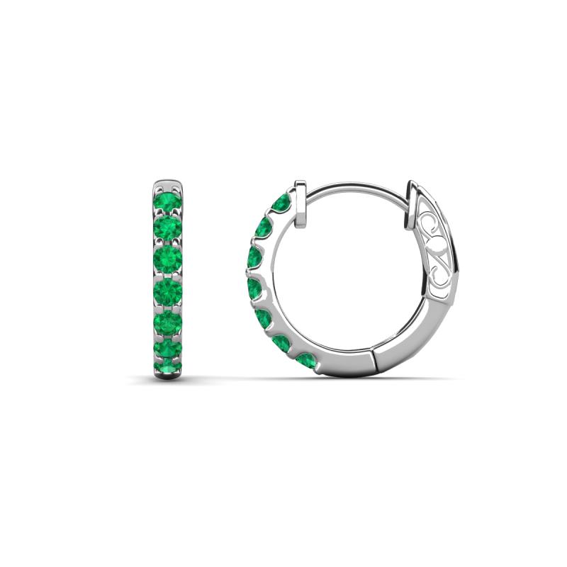 Nico 0.22 ctw Emerald Small Huggie Earrings 