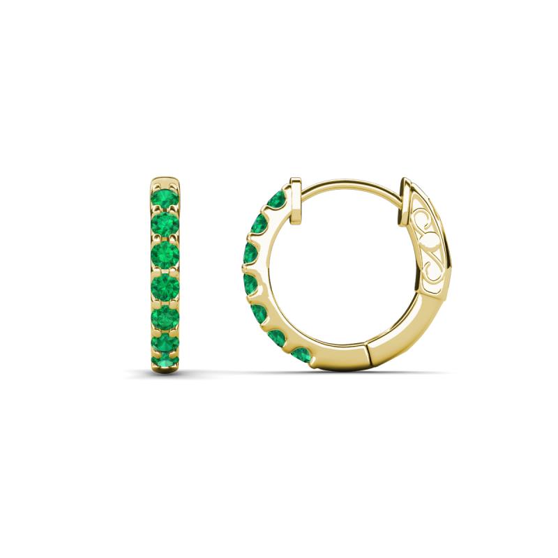 Nico 0.22 ctw Emerald Small Huggie Earrings 