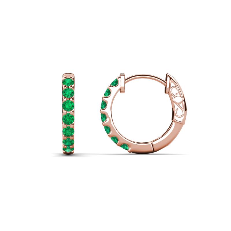 Nico 0.22 ctw Emerald Small Huggie Earrings 