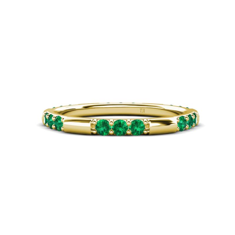 Ilana 0.45 ctw Emerald Women Stackable Eternity Band 