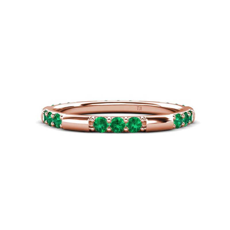 Ilana 0.45 ctw Emerald Women Stackable Eternity Band 