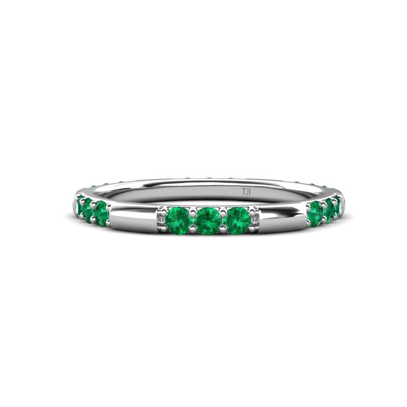 Ilana 0.45 ctw Emerald Women Stackable Eternity Band 