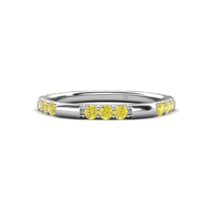 Ilana 0.54 ctw Yellow Diamond Women Stackable Eternity Band 