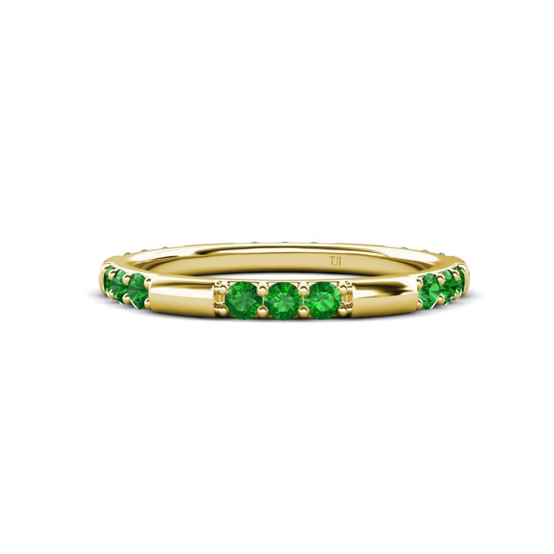 Ilana 0.54 ctw Green Garnet Women Stackable Eternity Band 
