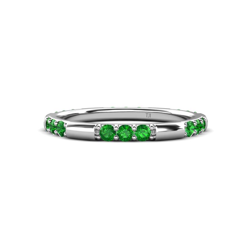 Ilana 0.54 ctw Green Garnet Women Stackable Eternity Band 
