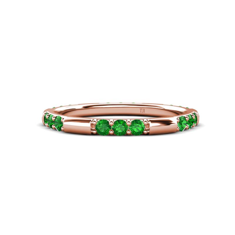 Ilana 0.54 ctw Green Garnet Women Stackable Eternity Band 