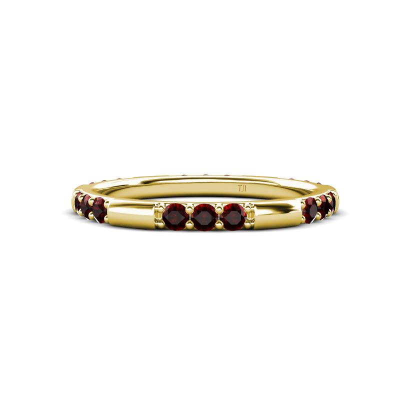 Ilana 0.90 ctw Red Garnet Women Stackable Eternity Band 