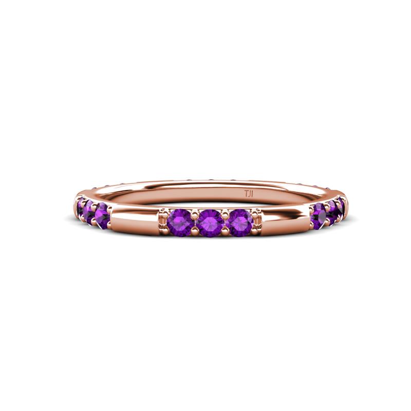Ilana 0.72 ctw Amethyst Women Stackable Eternity Band 