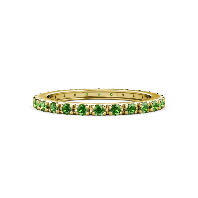 Gracie 2.00 mm Green Garnet Eternity Band 