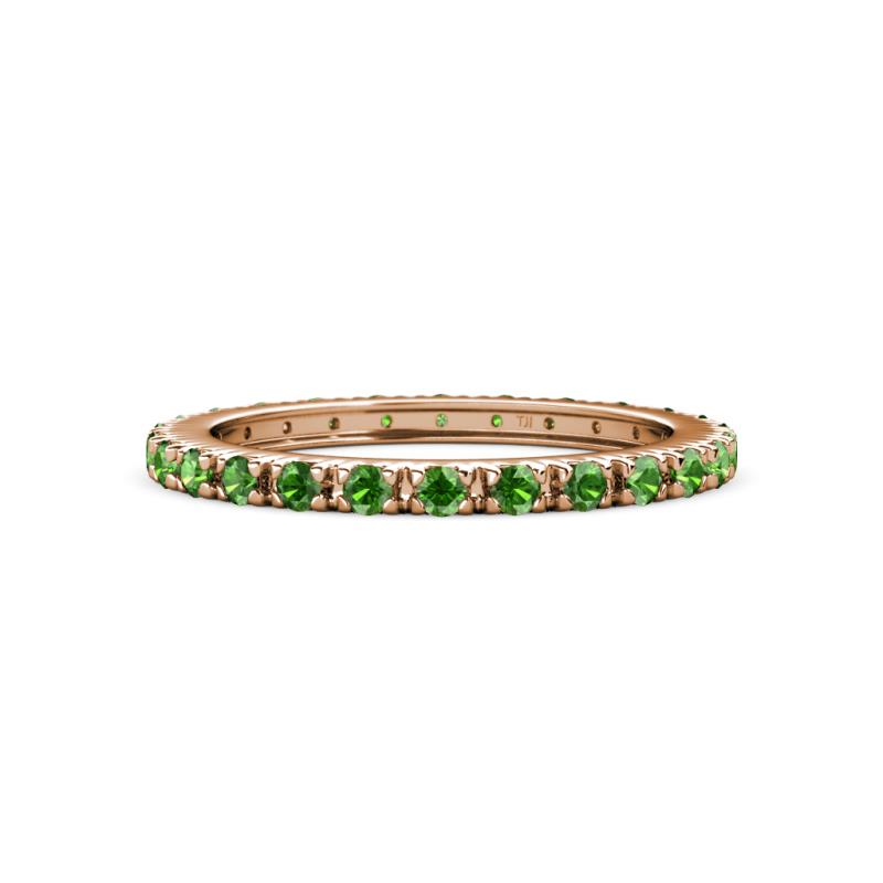 Gracie 2.00 mm Green Garnet Eternity Band 