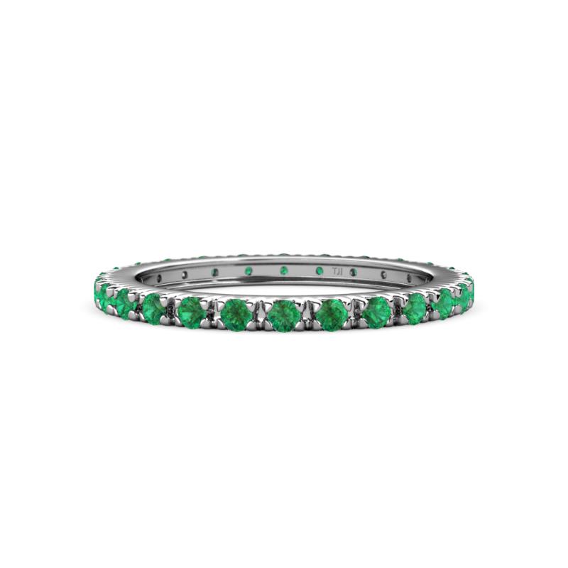 Gracie 2.00 mm Emerald Eternity Band 