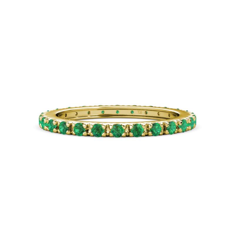 Gracie 2.00 mm Emerald Eternity Band 