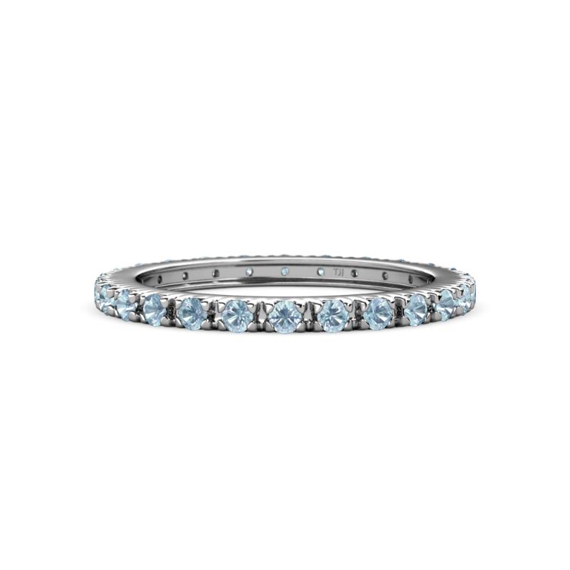 Gracie 2.00 mm Aquamarine Eternity Band 
