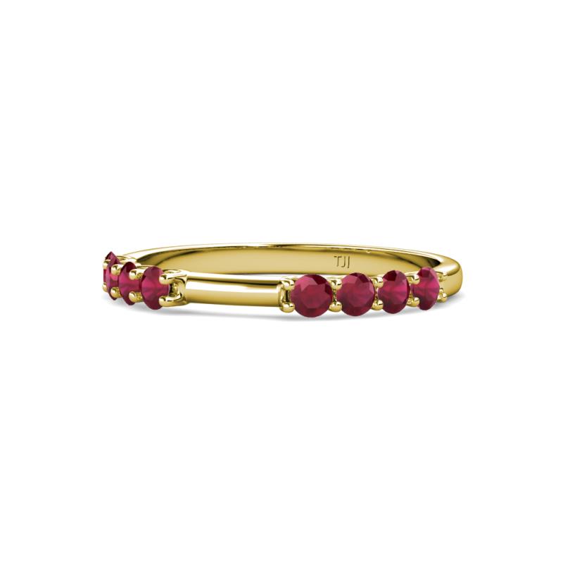 Alicia 0.56 ctw Ruby Wedding Band 