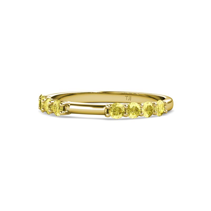 Alicia 0.52 ctw Yellow Sapphire Wedding Band 