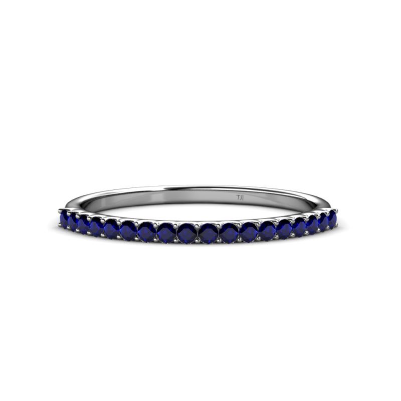 Iskra 0.27 ctw Blue Sapphire Round (1.50 mm) 18 Stone Wedding Band 