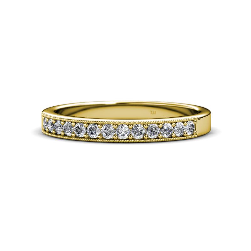 Janice 2.00 mm Round Diamond 13 Stone Wedding Band 