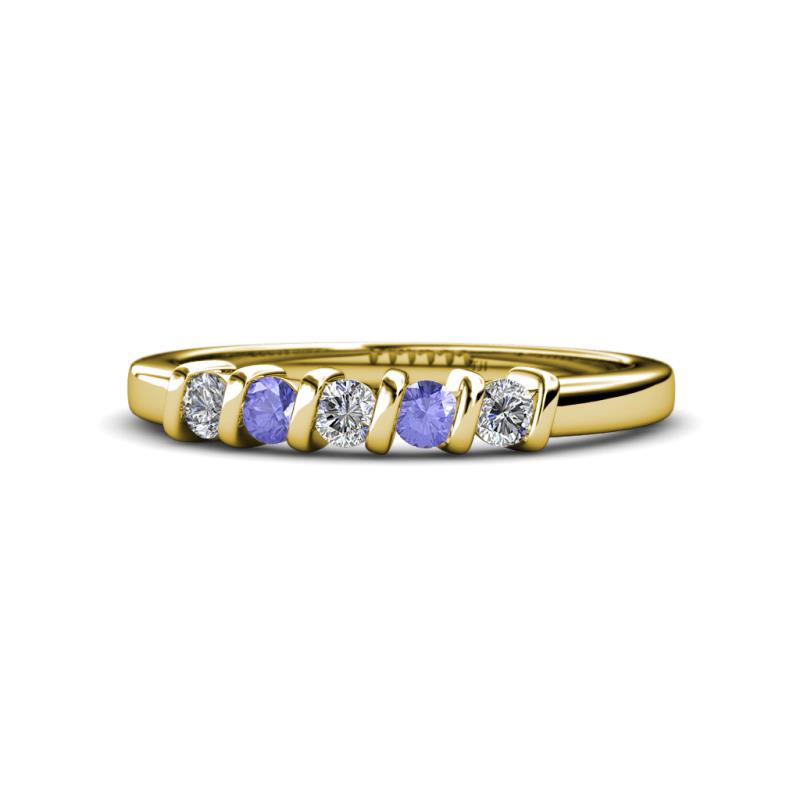 Talia Tanzanite and Diamond Wedding Band 
