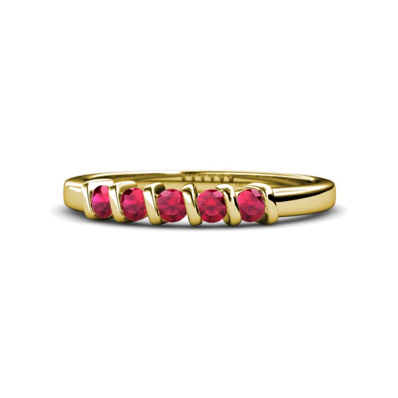 Talia Ruby Wedding Band 