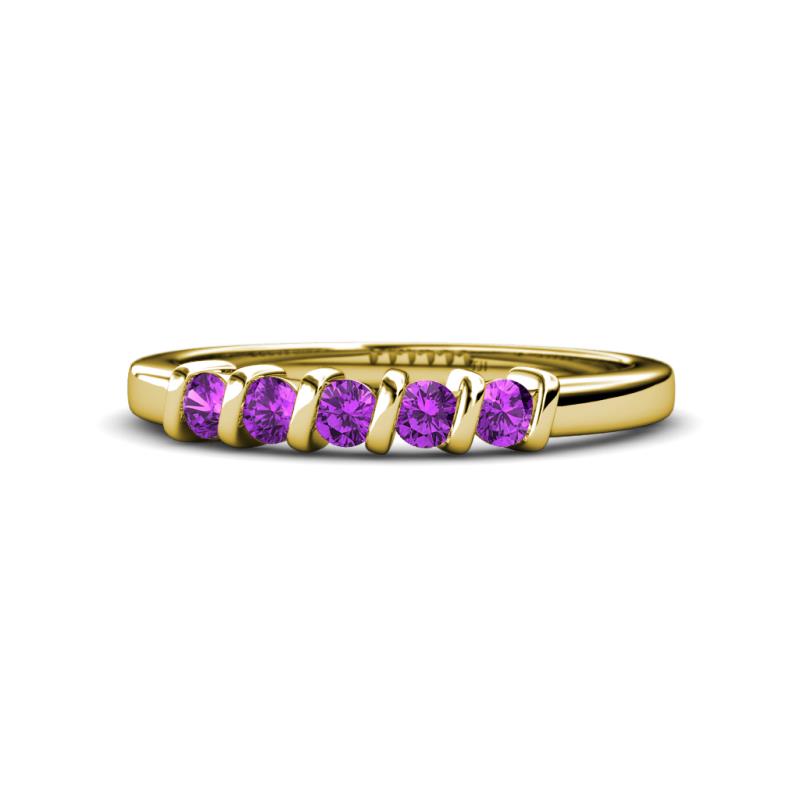 Talia Amethyst Wedding Band 