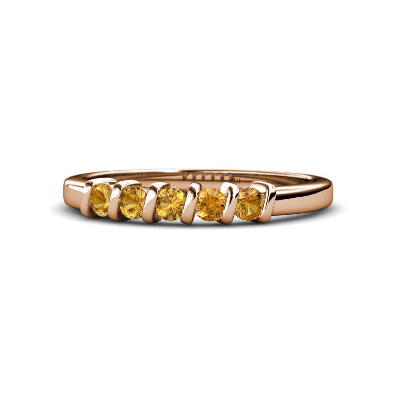 Talia Citrine Wedding Band 