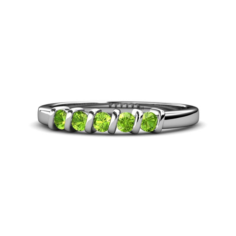 Talia Peridot Wedding Band 