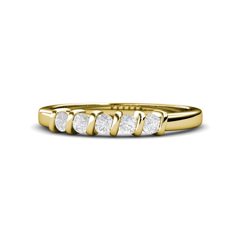 Talia White Sapphire Wedding Band 