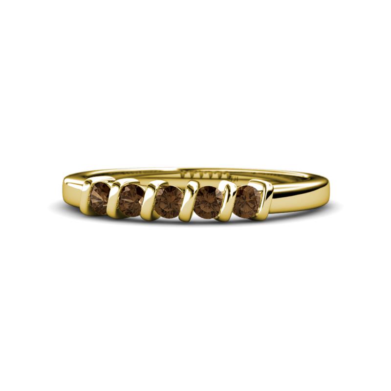 Talia Smoky Quartz Wedding Band 