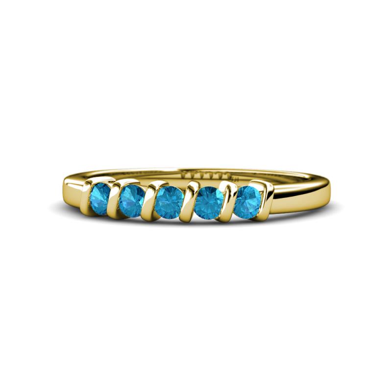 Talia London Blue Topaz Wedding Band 