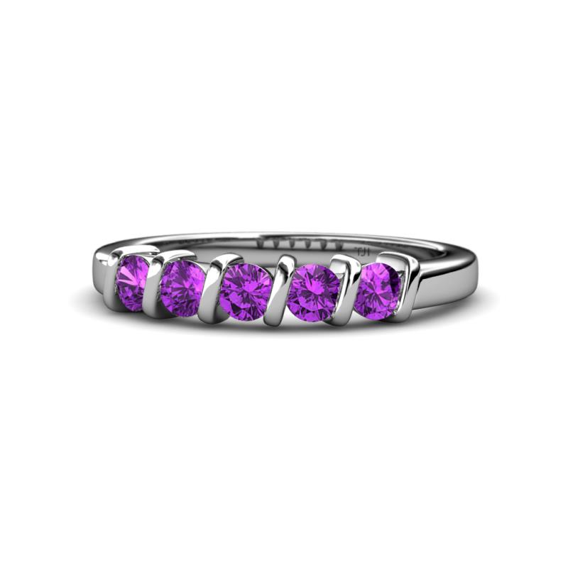 Talia Amethyst Wedding Band 