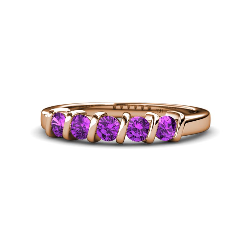 Talia Amethyst Wedding Band 