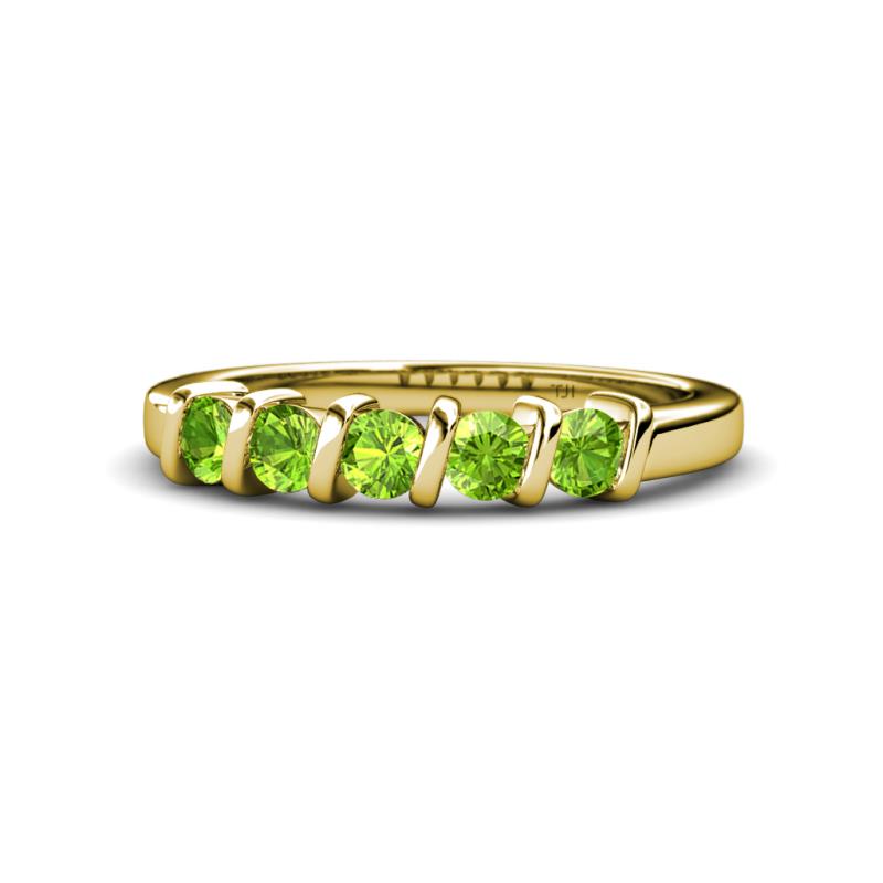 Talia Peridot Wedding Band 