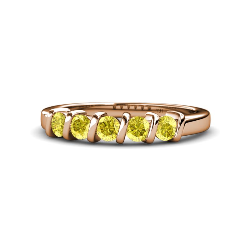 Talia Yellow Sapphire Wedding Band 