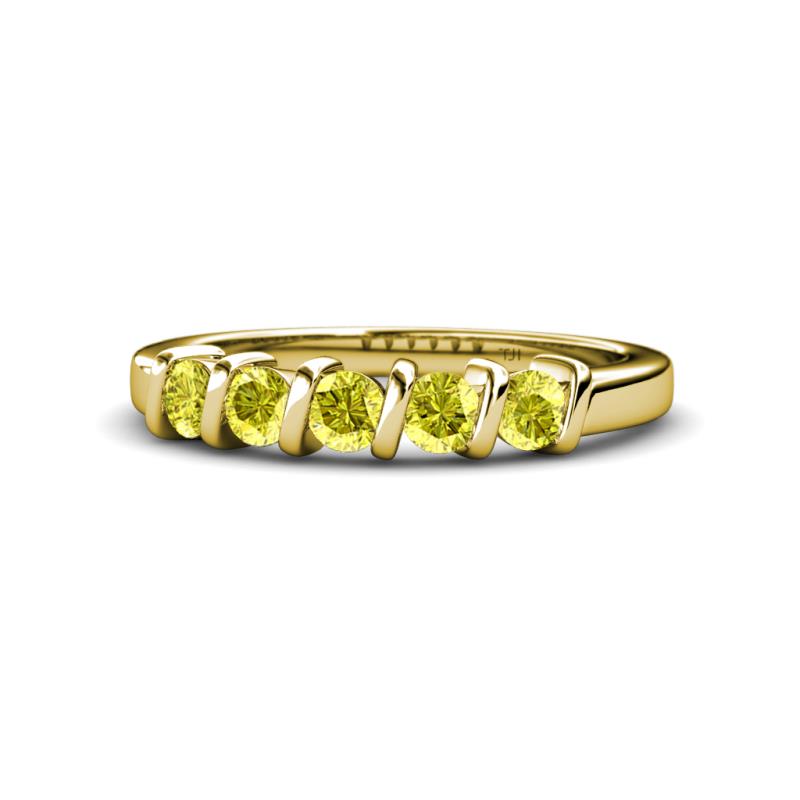 Talia Yellow Diamond Wedding Band 