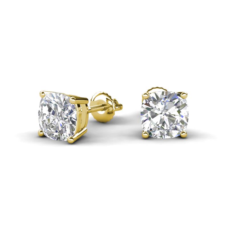 Alina 2.50 ctw IGI Certified Cushion Shape Lab Grown Diamond Four Prongs Solitaire Stud Earings 