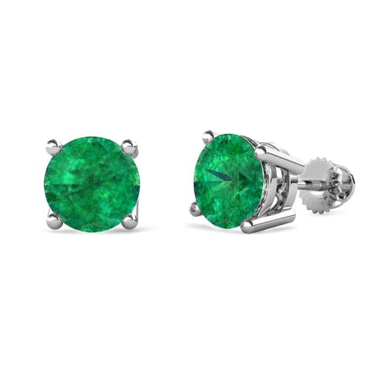 Alina Emerald (6 mm) Solitaire Stud Earrings 