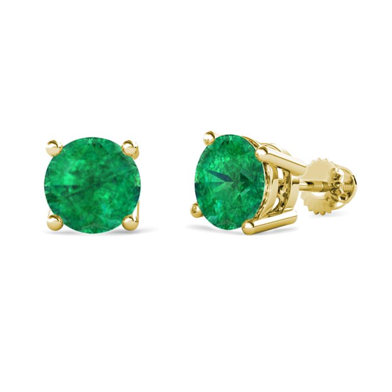 Alina Emerald (6 mm) Solitaire Stud Earrings 