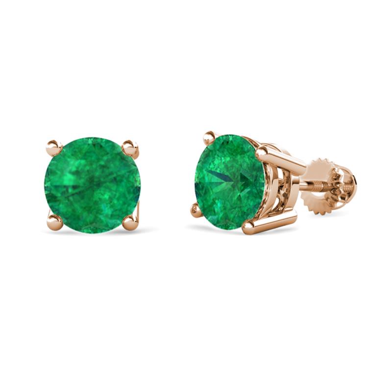 Alina Emerald (6 mm) Solitaire Stud Earrings 