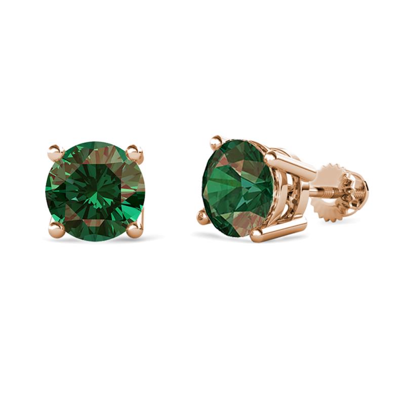 Alina Lab Created Alexandrite (6.50 mm) Solitaire Stud Earrings 