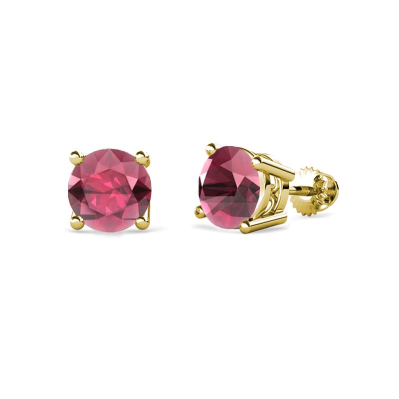 Alina Rhodolite Garnet (5mm) Solitaire Stud Earrings 