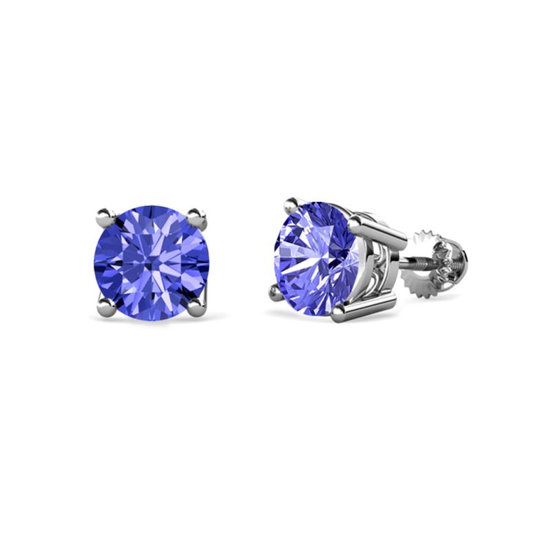 Alina Tanzanite (5mm) Solitaire Stud Earrings 