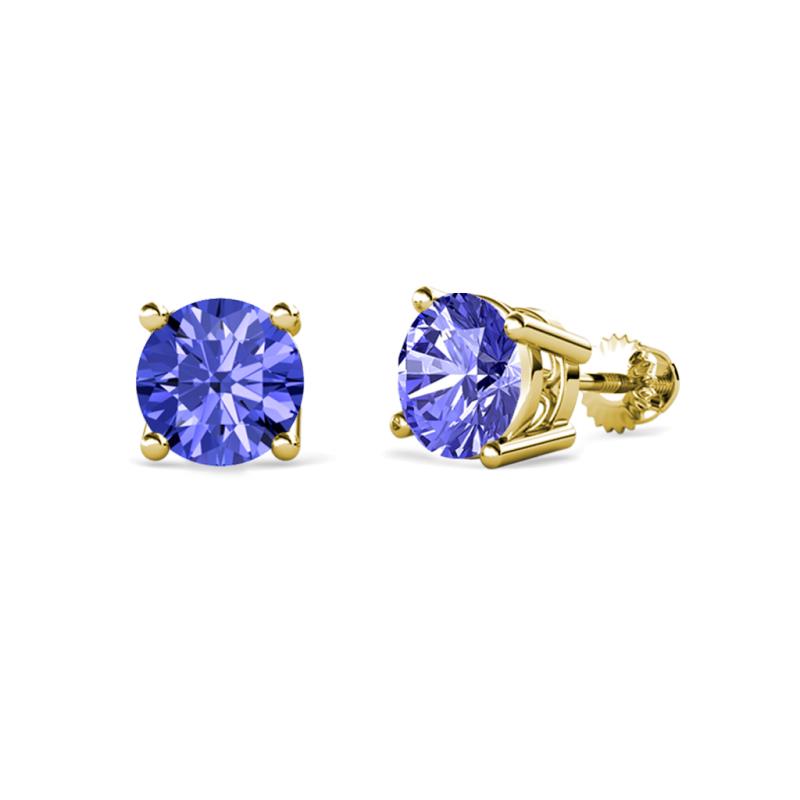 Alina Tanzanite (5mm) Solitaire Stud Earrings 