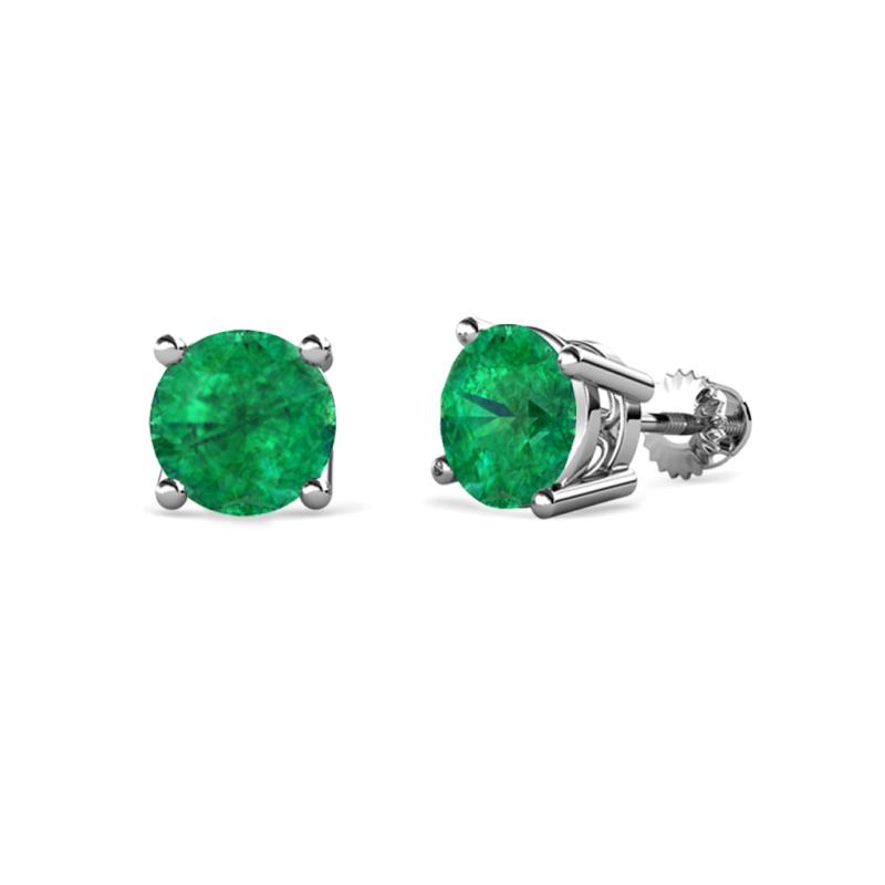 Alina Emerald (5mm) Solitaire Stud Earrings 