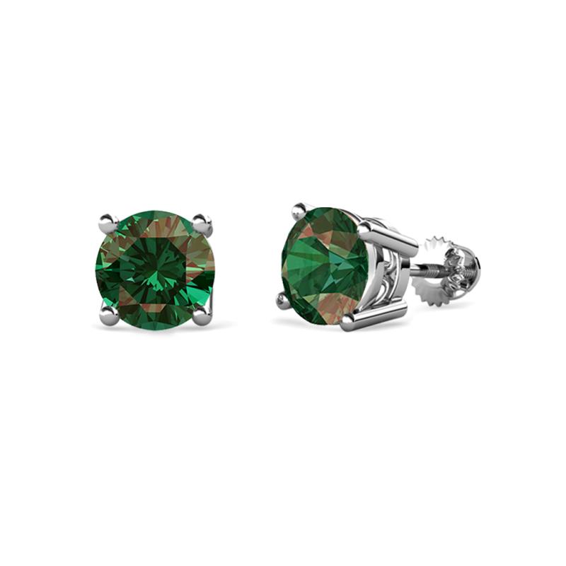 Alina Lab Created Alexandrite (5mm) Solitaire Stud Earrings 