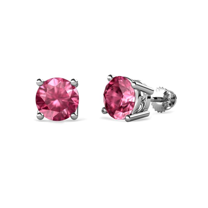 Alina Pink Tourmaline (5.5mm) Solitaire Stud Earrings 